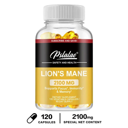 Natural premium brain-boosting Lion’s Mane Mushroom Capsules – Lion’s Mane Mushroom Supplement