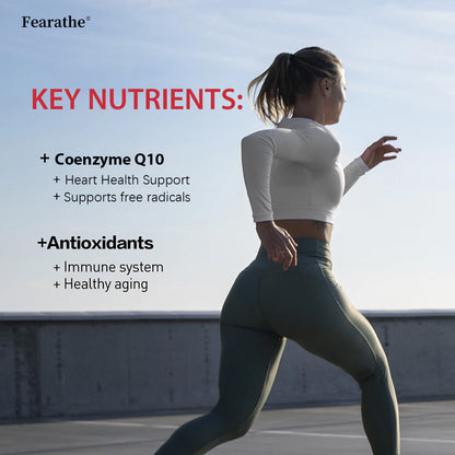 Coenzyme Q10 Energy Boost Brain Supplement- Heart & Brain Support, Gluten-Free