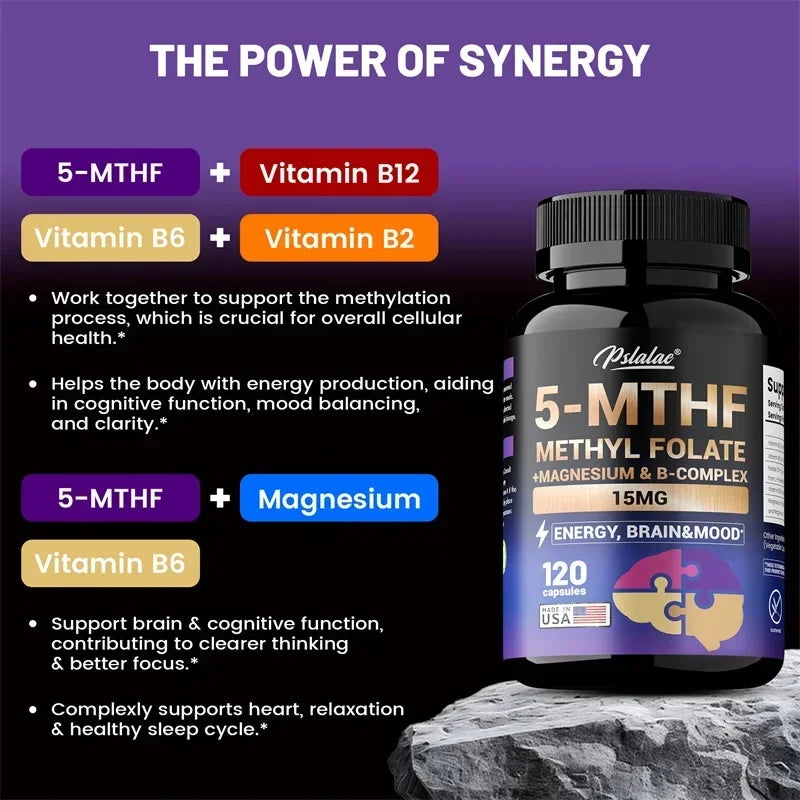Methylfolate Supplement for Brain & Heart Health, Memory Boost