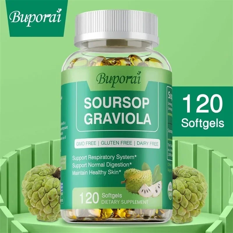 Soursop Graviola Capsules - Immune Boost & Cell Support