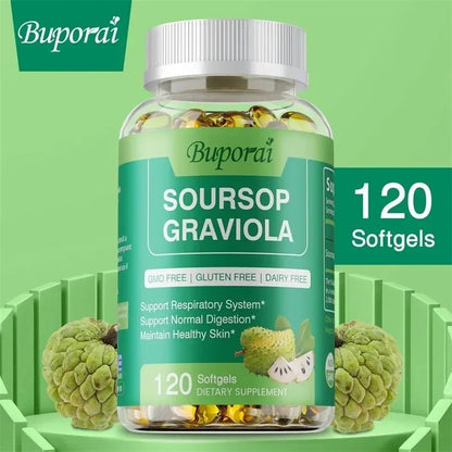 Soursop Graviola Capsules - Immune Boost & Cell Support