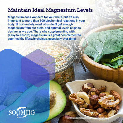 Magnesium L-Threonate - Boost Memory & Focus, Veg Capsules