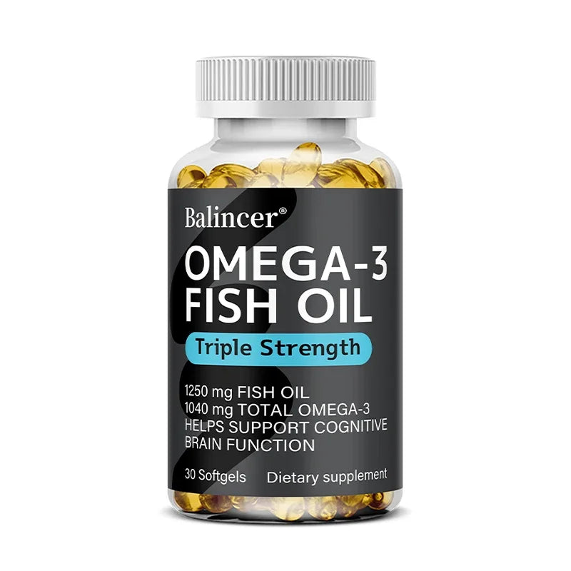 Omega 3 Fish Oil - DHA & EPA - Brain & Heart Health - 120 Caps