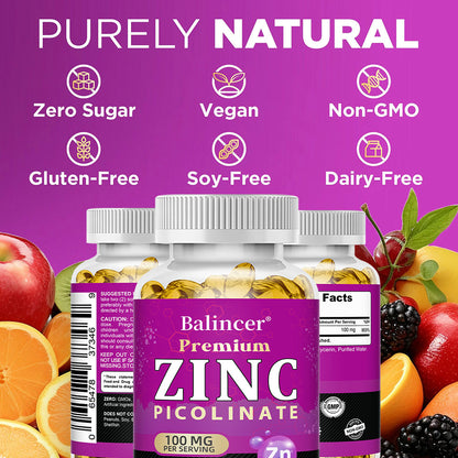 Zinc Picolinate 100mg - Boost Immune & Energy Support