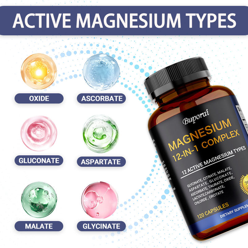Magnesium Supplements - Muscle & Bone Health Support