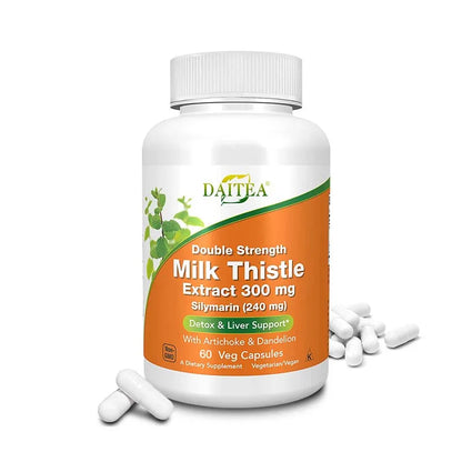 Liver Detox Capsules - Milk Thistle, Dandelion & Artichoke Blend