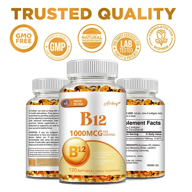 Vitamin B12 Boost: Mood, Energy & Heart Health