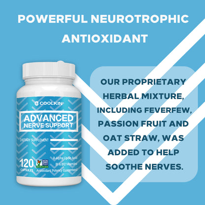 R-Alpha Lipoic Acid Nerve Support - Antioxidant, Soothing Relief