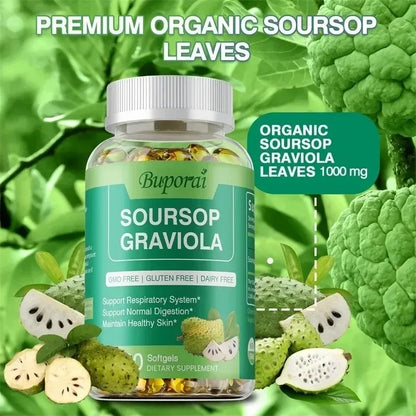 Soursop Graviola Capsules - Immune Boost & Cell Support
