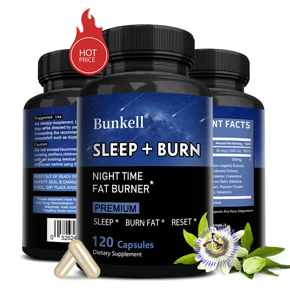 Sleep Supplement: Night Fat Burner with Melatonin - Boost Metabolism & Sleep