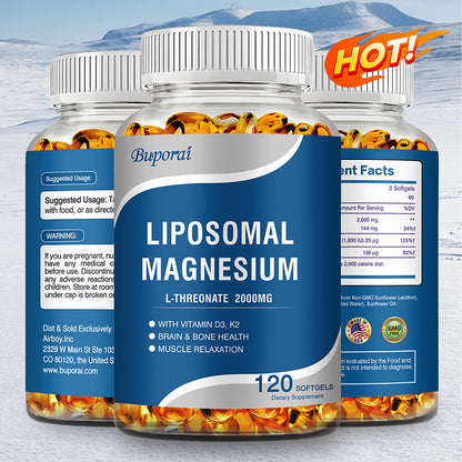 Magnesium L-Threonate - Enhance Brain Function & Muscle Relaxation