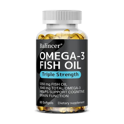 Omega 3 Fish Oil - DHA & EPA - Brain & Heart Health - 120 Caps
