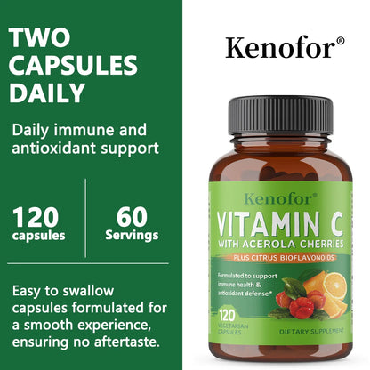 Vitamin C 500mg with Acerola & Bioflavonoids - Immune Boost