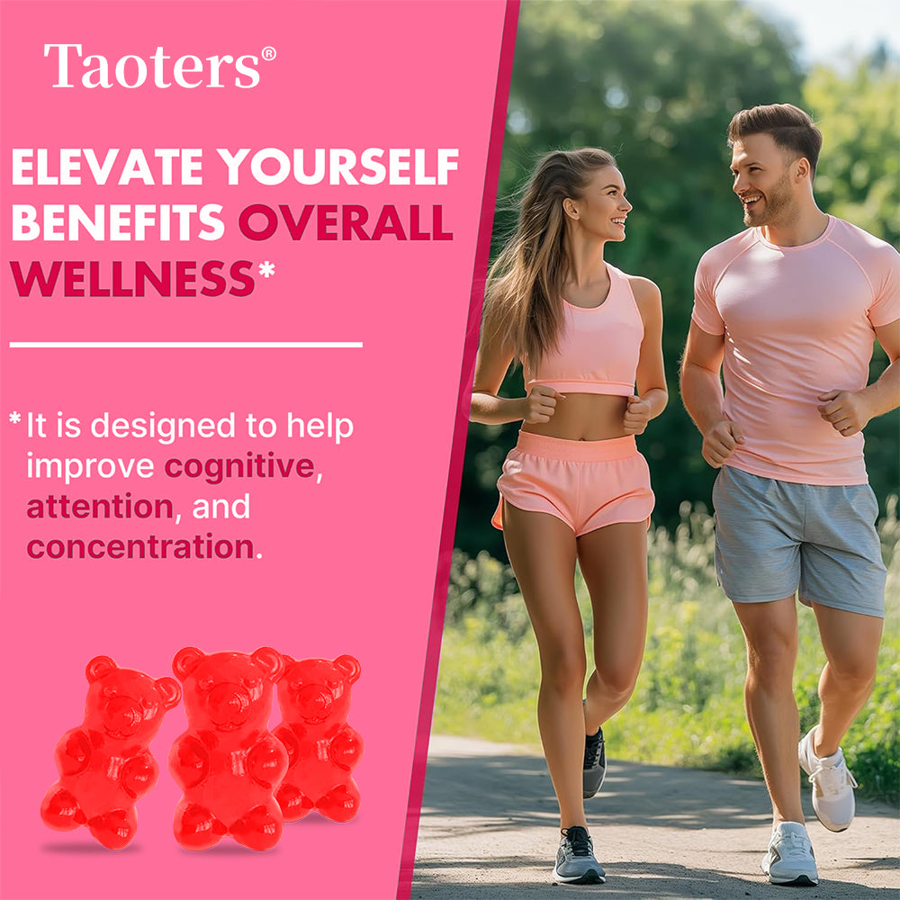 Mushroom Gummies - Boost Memory & Focus, 60 Count