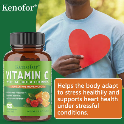 Vitamin C 500mg with Acerola & Bioflavonoids - Immune Boost