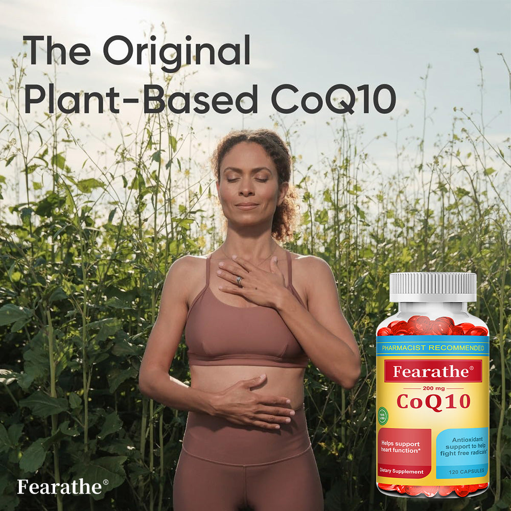 Coenzyme Q10 Energy Boost Brain Supplement- Heart & Brain Support, Gluten-Free