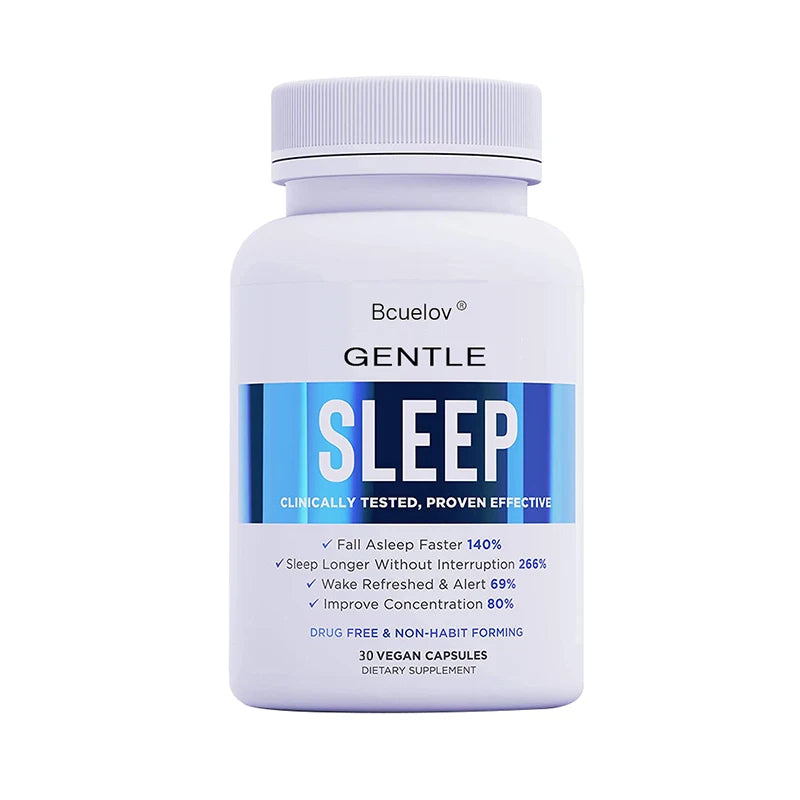 Sleep Supplement: Natural Sleep Aid - Fall Asleep Faster, Stress Relief