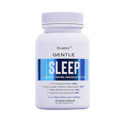 Sleep Supplement: Natural Sleep Aid - Fall Asleep Faster, Stress Relief