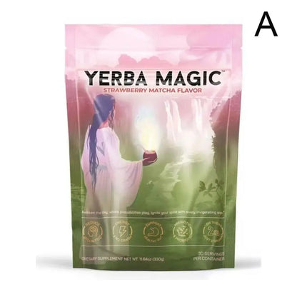 Yerba Mate Peach-Mango Tea Powder with Probiotics & Prebiotics